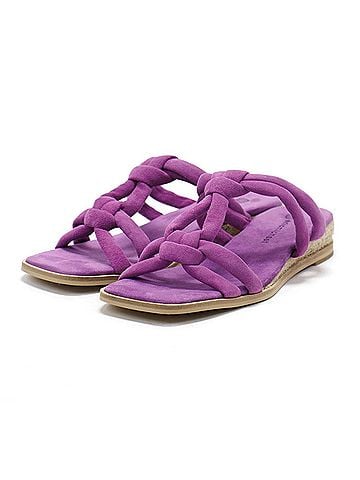 Eric Michael Women's Hope Suede Sandals in Lilac (view 2)