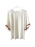 Anthropologie White Short Sleeve Blouse Size M - photo 1