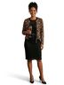 Chico's Design 100% Polyester Animal Print Tan Black Jacket Size S - photo 3