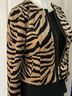 Chico's Design 100% Polyester Animal Print Tan Black Jacket Size S - photo 4