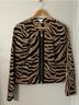 Chico's Design 100% Polyester Animal Print Tan Black Jacket Size S - photo 5