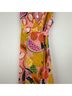 Hutch 100% Polyester Tropical Pink Yellow Casual Dress Size XS - photo 6