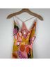 Hutch 100% Polyester Tropical Pink Yellow Casual Dress Size XS - photo 5