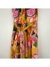 Hutch 100% Polyester Tropical Pink Yellow Casual Dress Size XS - photo 12