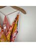 Hutch 100% Polyester Tropical Pink Yellow Casual Dress Size XS - photo 9