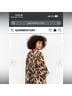 Ganni 100% Polyester Leopard Print Tan Black Casual Dress Size XS - photo 5