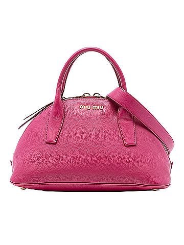 Miu Miu Goatskin Madras Bowling Bag (view 1)