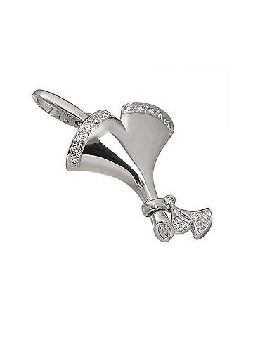 Cartier Cartier Ginkgo Diamond Charm 18K WG White Gold 750 Pendant Top (view 2)