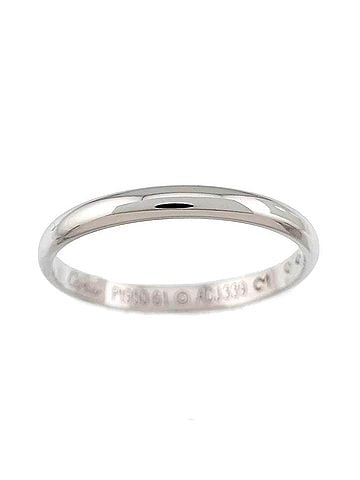 Cartier Cartier 1895 Classic #61 Ring, Platinum, 2.5mm width. (view 2)