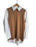 STAUD Brown White Casual Dress Size M - photo 1