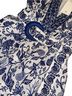 Caroline Constas Floral Blue White Romper Size 4 - photo 4