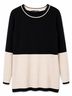 Rag & Bone 100% Wool Color Block Black Ivory Pullover Sweater Size S - photo 3