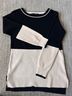 Rag & Bone 100% Wool Color Block Black Ivory Pullover Sweater Size S - photo 6