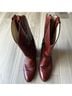 FRYE 100% Leather Brown Burgundy Boots Size 11 1/2 - photo 3