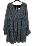 Torrid 99% Polyester 1% Other 100% Polyester Floral Blue Black Casual Dress Size 2X - photo 1
