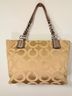 Coach Tan Silver Ivory Leather Shoulder Bag One size - photo 11