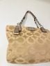 Coach Tan Silver Ivory Leather Shoulder Bag One size - photo 3