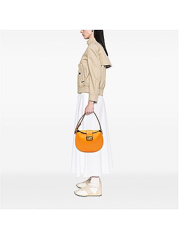 Fendi Small Leather Croissant Hobo Bag (view 2)