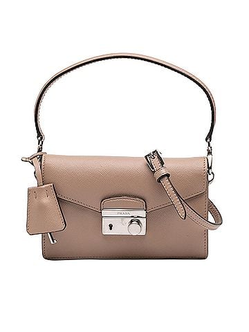 Prada Mini Saffiano Lux Sound Lock Satchel (view 1)