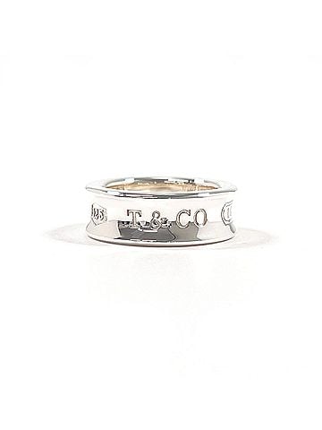 Tiffany & Co. TIFFANY&Co. Tiffany 1837 Medium Ring, Sterling Silver 925, Silver, Women's (view 1)