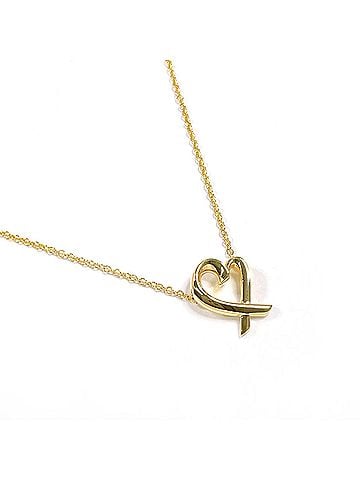 Tiffany & Co. TIFFANY&Co. Tiffany Loving Heart Paloma Picasso Necklace 18K Yellow Gold Women's (view 1)