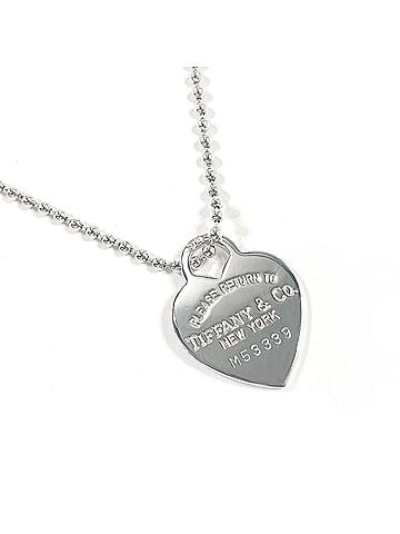 Tiffany & Co. TIFFANY&Co. Tiffany Heart Tag Return to Silver Necklace, Sterling 925, Women's (view 1)