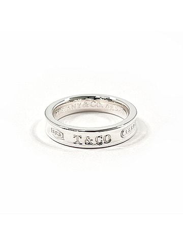 Tiffany & Co. TIFFANY&Co. Tiffany 1837 Narrow Ring, Sterling Silver 925cm, Women's (view 1)