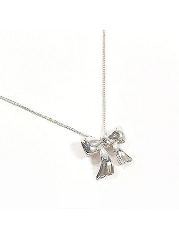 Tiffany & Co. TIFFANY&Co. Tiffany Ribbon Necklace, Sterling Silver 925, Silver, Women's (view 1)
