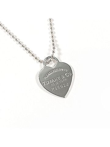 Tiffany & Co. TIFFANY&Co. Tiffany Heart Tag Return to Silver Necklace, Sterling 925, Women's (view 1)