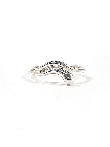 Tiffany & Co. TIFFANY&Co. Tiffany Freeform Teardrop Elsa Peretti Ring, Sterling Silver 925, Silver, Women's (view 1)