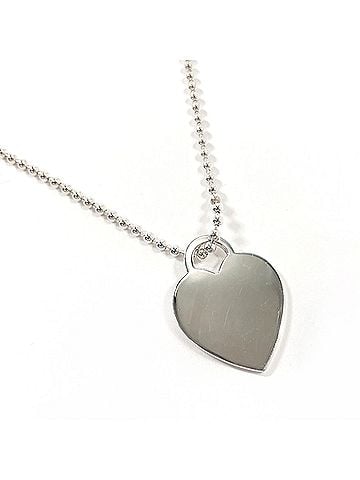 Tiffany & Co. TIFFANY&Co. Tiffany Heart Tag Return to Silver Necklace, Sterling 925, Women's (view 2)