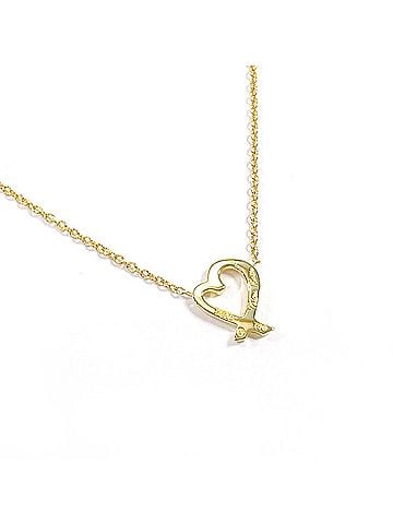 Tiffany & Co. TIFFANY&Co. Tiffany Loving Heart Paloma Picasso Necklace 18K Yellow Gold Women's (view 2)