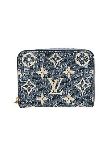 Louis Vuitton LOUIS VUITTON Louis Vuitton Monogram Denim Zippy Coin Purse Marine M81185 Women's Wallet/Coin Case A Rank Used Ginzo (view 1)