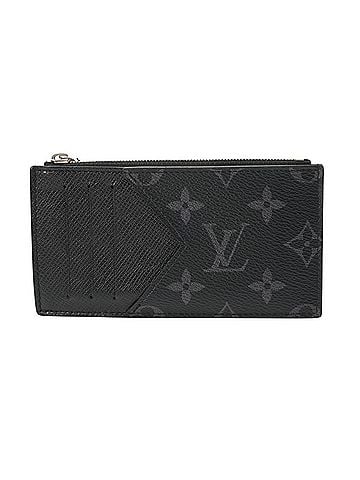 Louis Vuitton LOUIS VUITTON Louis Vuitton Taigarama Eclipse Coin Card Holder Noir M30271 Men's Leather Monogram Canvas Wallet/Coin Case AB Rank Used Ginzo (view 2)