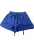 Yumi Kim 100% Polyester Plaid Blue Shorts Size M - photo 1