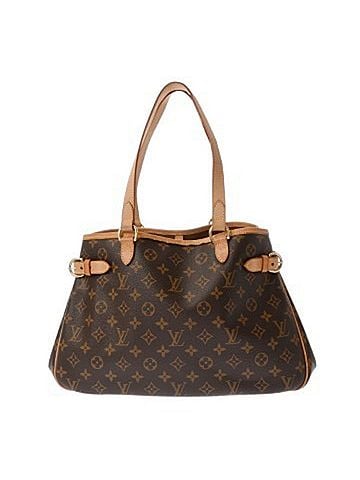Louis Vuitton LOUIS VUITTON Louis Vuitton Monogram Batignolles Horizontal Brown M51154 Women's Canvas Tote Bag AB Rank Used Ginzo (view 1)
