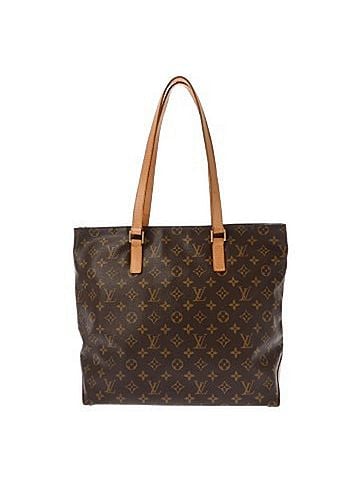 Louis Vuitton LOUIS VUITTON Louis Vuitton Monogram Cabas Mezzo Brown M51151 Women's Canvas Tote Bag B Rank Used Ginzo (view 1)
