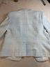 Ann Taylor Plaid Blue White Blazer Size 12 - photo 9