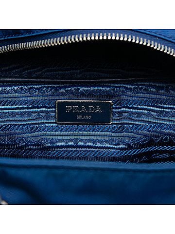 Prada Vitello Trimmed Tessuto Satchel (view 2)