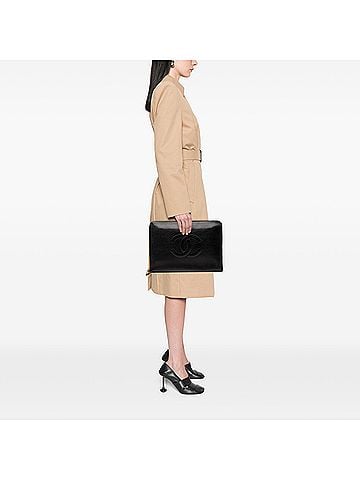 Chanel CC Caviar Documents Portfolio Clutch (view 2)