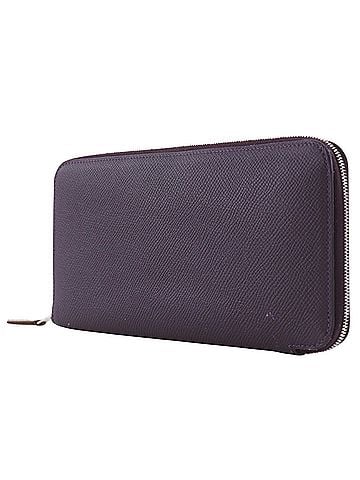 Hermès Hermes Azap Silk In Long Wallet, Veau Epsom Leather, 2019 Model, Purple/Silver Hardware, D, Women's. (view 2)