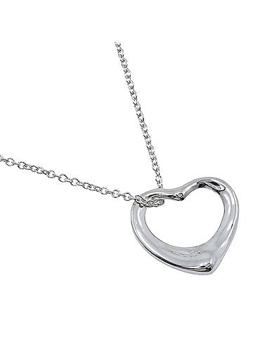 Tiffany & Co. Tiffany & Co. Open Heart Necklace, Elsa Peretti, Sterling Silver 925, Approx. 7.5g, Women's. (view 1)
