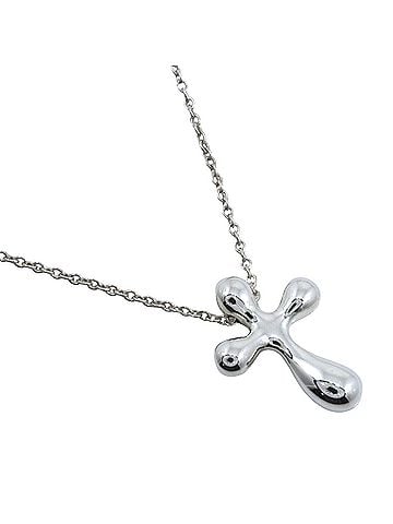 Tiffany & Co. Tiffany & Co. Small Cross Necklace, Elsa Peretti design, Sterling Silver 925, approximately 2.7g, for women. (view 1)