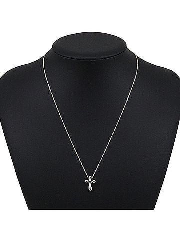 Tiffany & Co. Tiffany & Co. Small Cross Necklace, Elsa Peretti design, Sterling Silver 925, approximately 2.7g, for women. (view 2)
