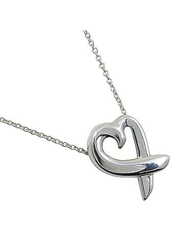 Tiffany & Co. Tiffany & Co. Loving Heart Necklace, Paloma Picasso design, Sterling Silver 925, shape, approx. 2.8g, Women's. (view 1)