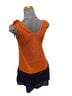 TCEC Orange Black Sleeveless Top Size S - photo 2