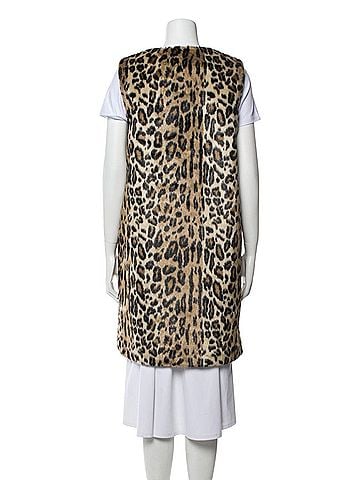 Alice + Olivia Animal print vest Faux Fur Vest (view 2)