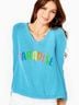 Lilly Pulitzer Graphic Blue Pink Casual Sweaters Size XL - photo 3