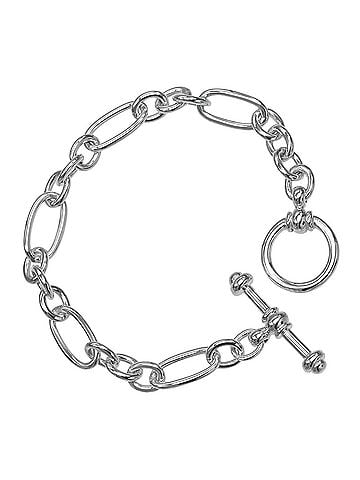 Tiffany & Co. Tiffany & Co. Oval Chain Toggle Bracelet, Paloma Picasso design, Sterling Silver 925, Approx. 18.24g, Unisex. (view 1)