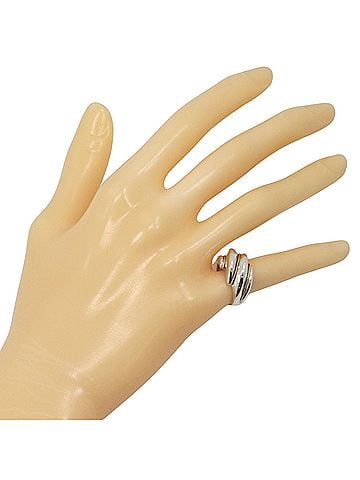 Tiffany & Co. Tiffany & Co. Twist Rope Ring, Sterling Silver 925 x 18K Yellow Gold, Approx. 6.0g, Women's. (view 2)